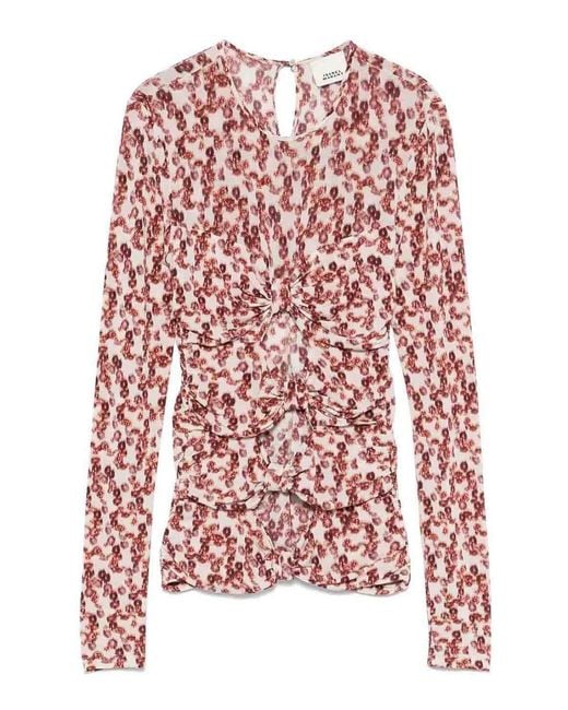 Isabel Marant Red Gladice Haut Top