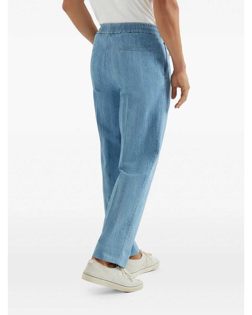 Brunello Cucinelli Blue Pants for men
