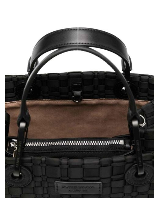 Emporio Armani Black Myea Small Shopping Bag