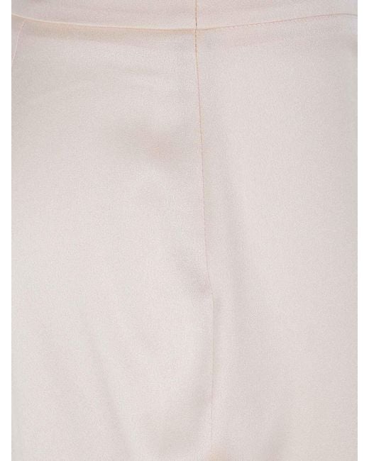 Twinset White Wide Leg Relaxed Trousers