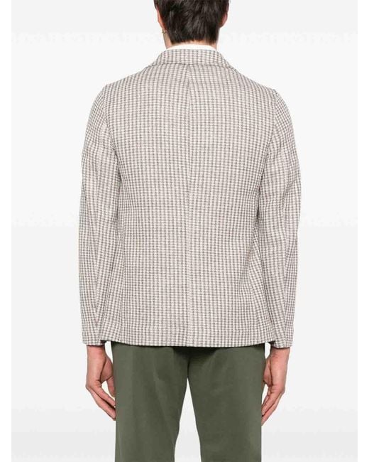 Circolo 1901 Gray Cotton And Linen Blend Jacket for men