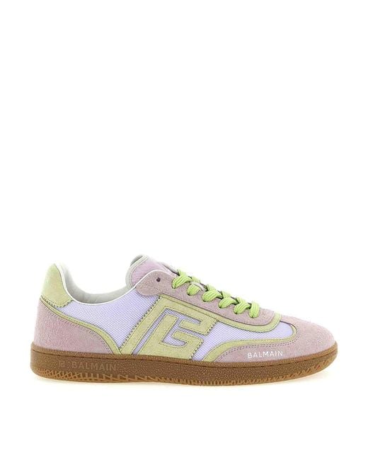 Balmain White Swan Sneakers