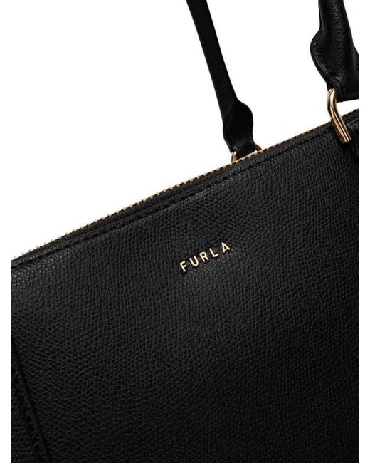 Furla Black Giulia Boston Bag L