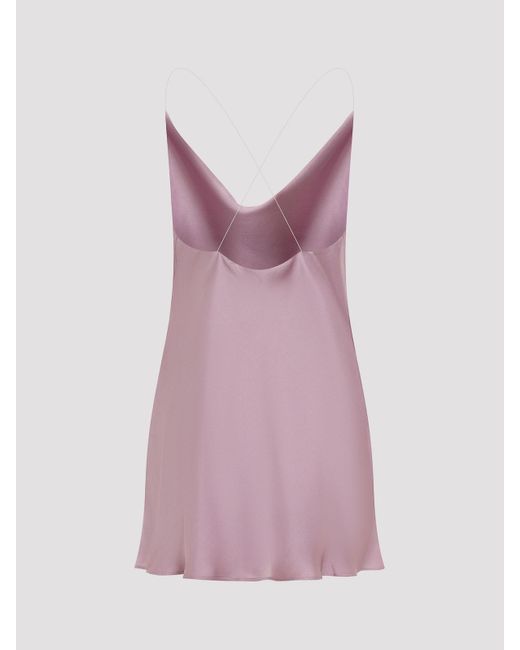 Y. Project Purple Evergreen Invisible Strap Slip Dress