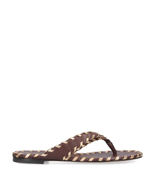 Gianvito Rossi Brown Flip-Flop Sandals