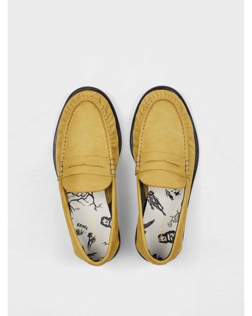 Paul Smith Yellow Mocassini Nabuk Faron for men