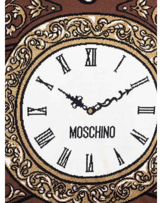 Moschino Brown Clock Jumper