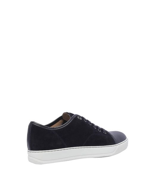 Lanvin Blue Captoe Sneakers for men