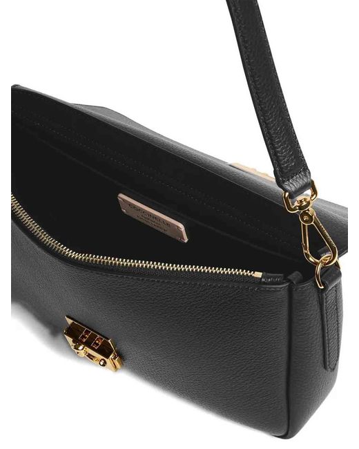 Coccinelle Black Handbag Grained Noir Noir