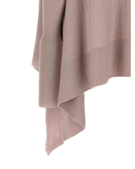 Rick Owens Pink Medium Wrap' Cardigan