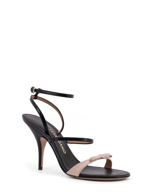 Ferragamo White Ariel Heeled Sandals