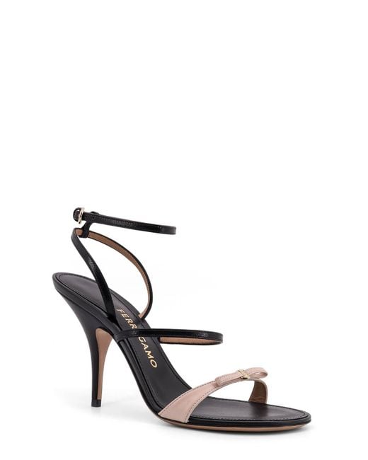 Ferragamo White Ariel Heeled Sandals