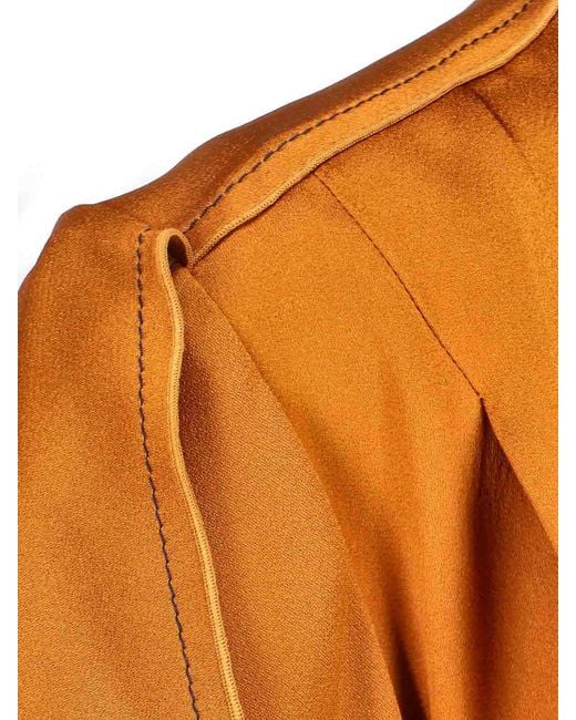 Victoria Beckham Orange Dresses Viscose