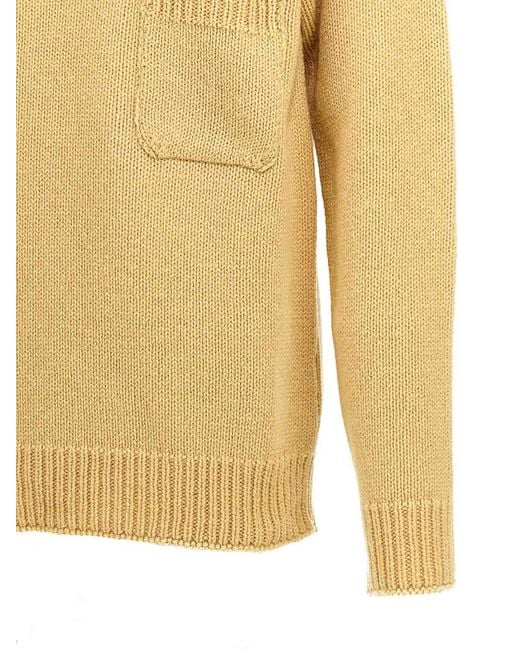 Marni Yellow Wool Sweater for men