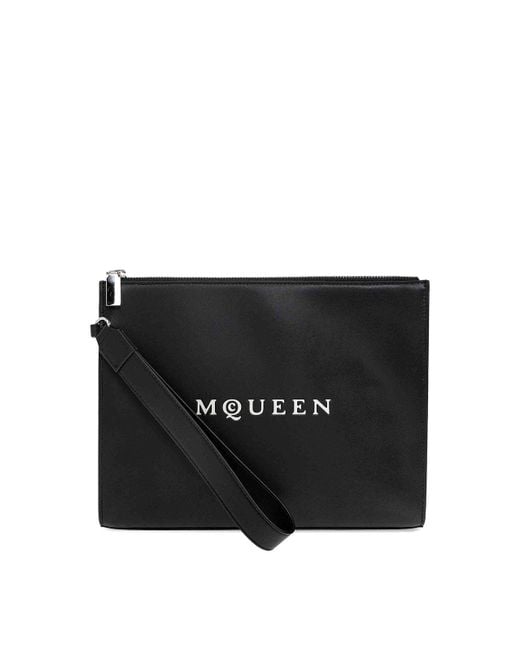 McQueen Black Pouch for men