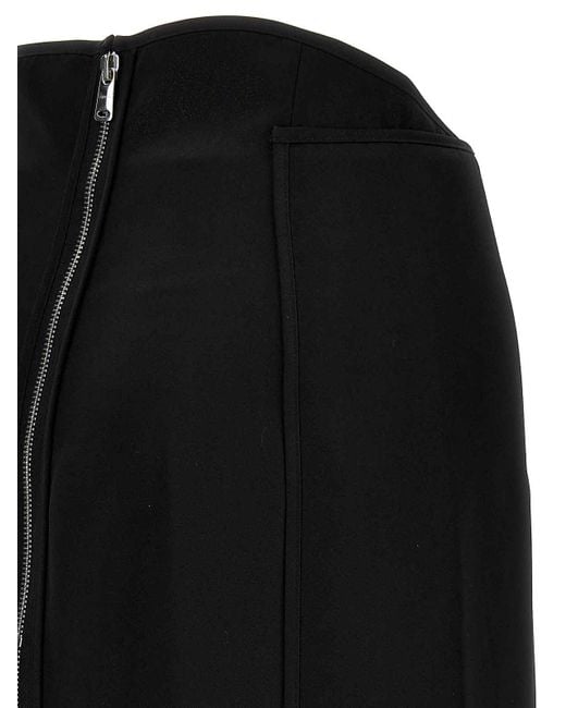 Coperni Black Long Zip' Skirt