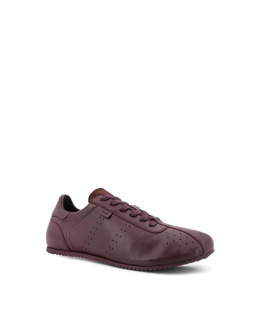 AMI Purple Low-Top Leather Sneakers for men