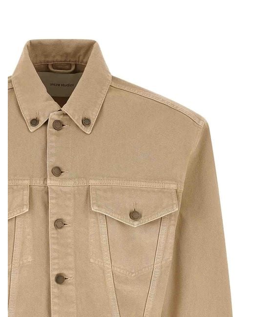 Entire studios Natural Shrunken Denim Jacket for men