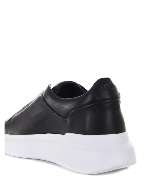 Hogan Black Leather Slip-Ons for men