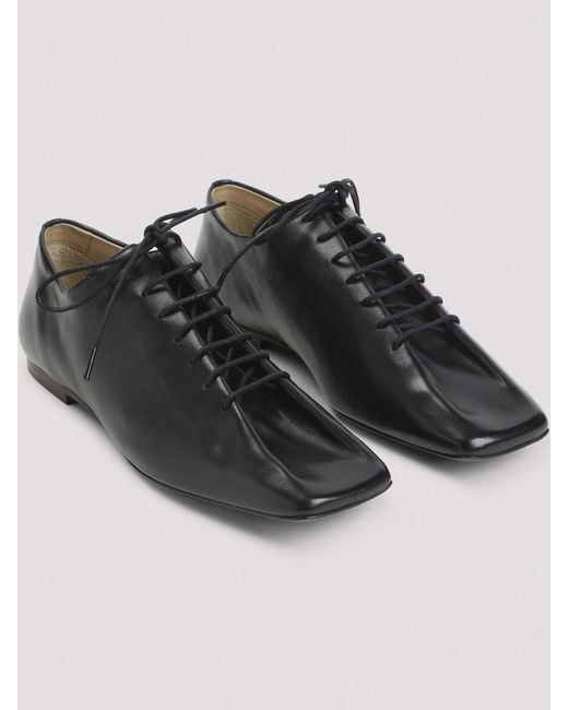 Lemaire Black Souris Flat Classic Derbies