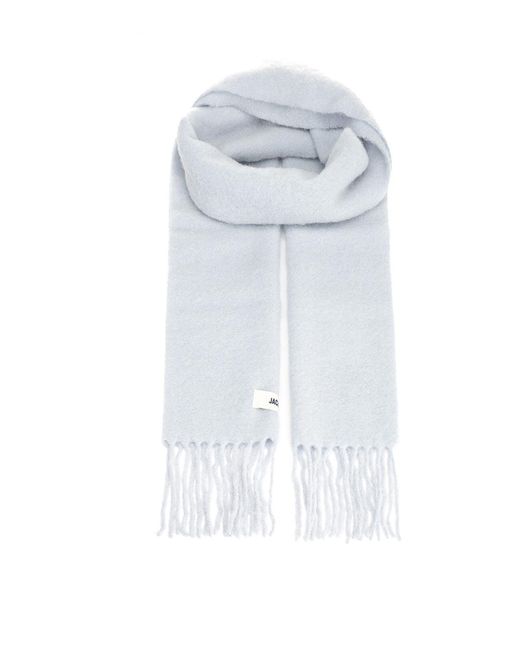 Jacquemus White Wool Blend Scarf