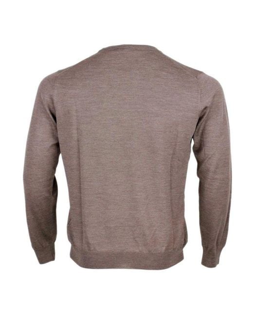 Barba Napoli Gray Jumper for men