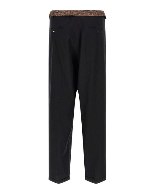Magliano Black Peoples Chic Release Pants for men