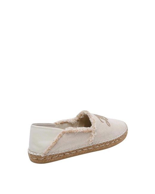Jimmy Choo White Avi Flat Espadrilles