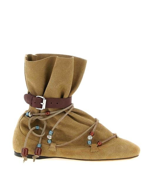 Isabel Marant Brown Letiz Ankle Boots