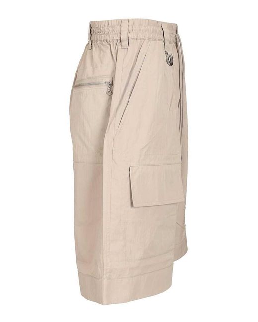 Y-3 Natural Cargo Shorts for men