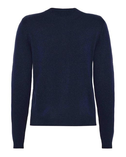 EMERSON RENALDI Blue Crew Neck Cardigan
