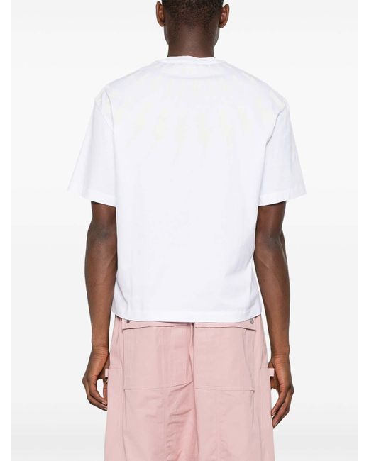 Neil Barrett White Slim Dropped Shoulder for men