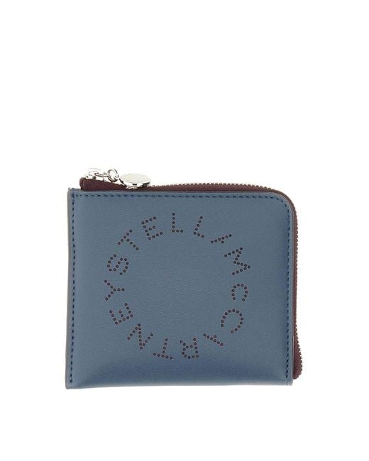 Stella McCartney Blue Zipped Wallet