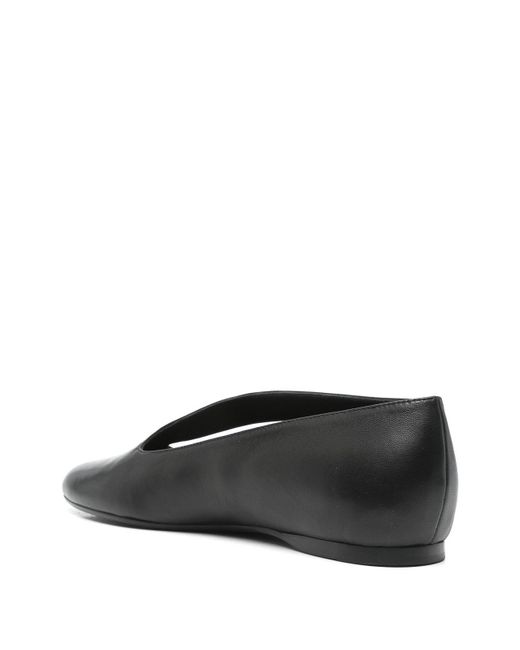 Khaite Black Diana Flat