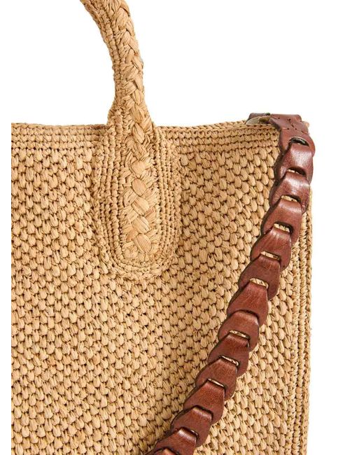 IBELIV Natural Rary Tea Raffia Bag