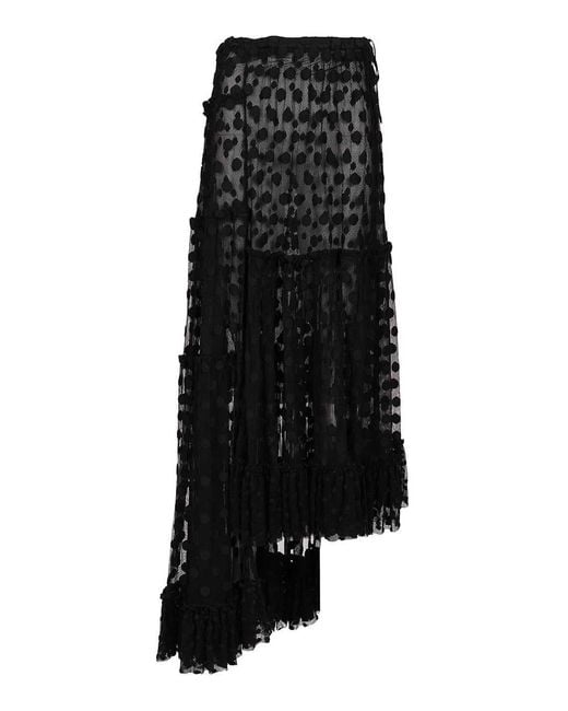 Dries Van Noten Black Sunia Long Skirt
