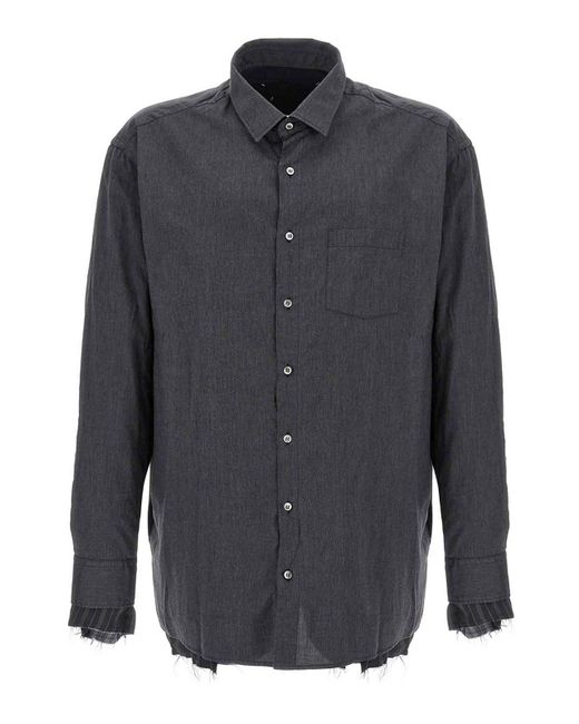 Maison Margiela Blue Patchwork Reversible Jacket for men