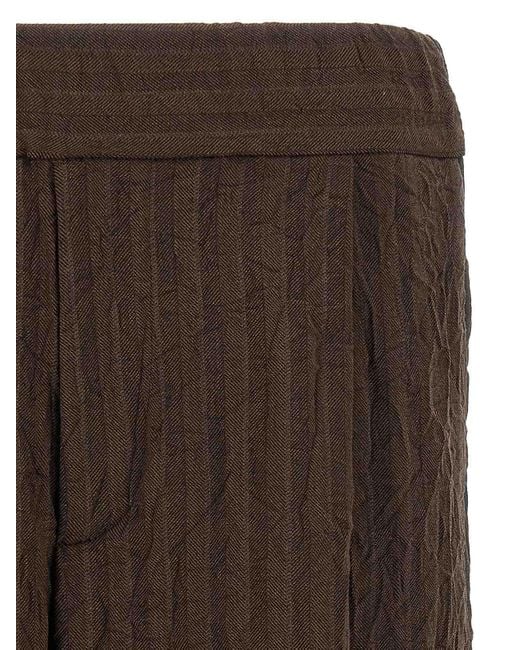 Dries Van Noten Brown Plate Bermuda Shorts for men
