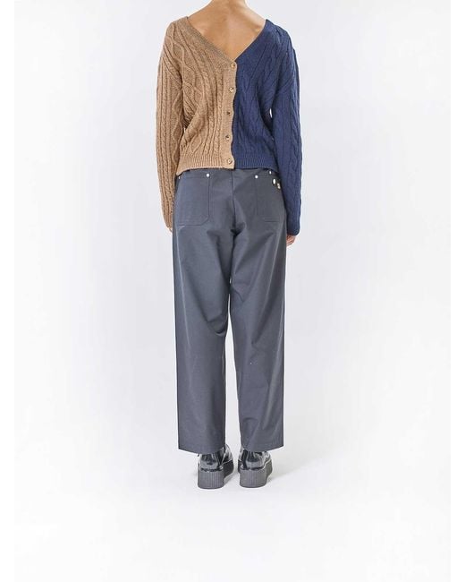 Moschino Blue Cardigan Inverso