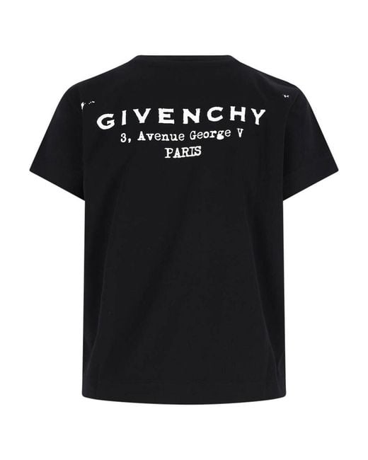 Givenchy Black T-Shirt Logo