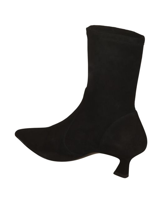 Stuart Weitzman Black Ankle Boots