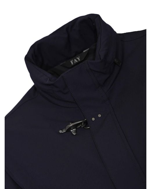 Fay Blue Short Travel Bomber Jacket for men