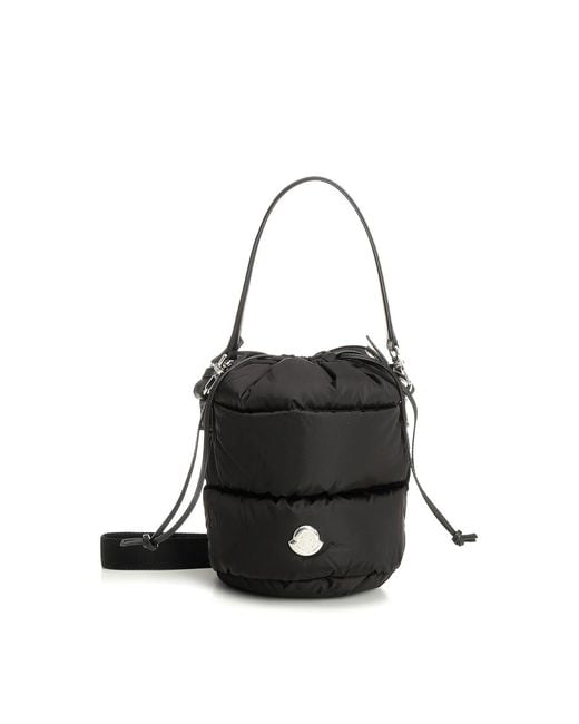Moncler Black Caradoc Water-Repellent Bucket Bag