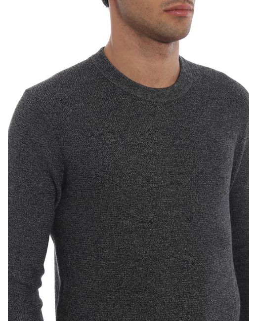 Michael Kors Gray Ash Soft Cotton And Wool Sweater for men