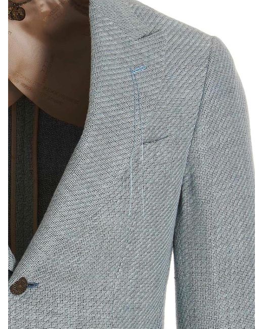 Maurizio Miri Gray Keanu Blazer Jacket for men