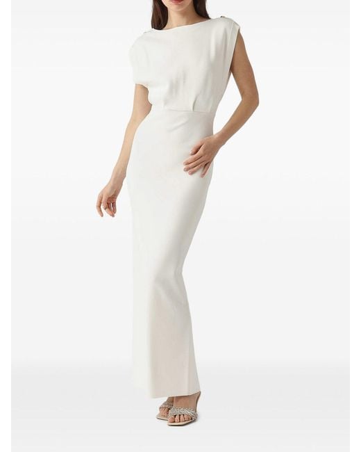 Elisabetta Franchi White Carpet Dress