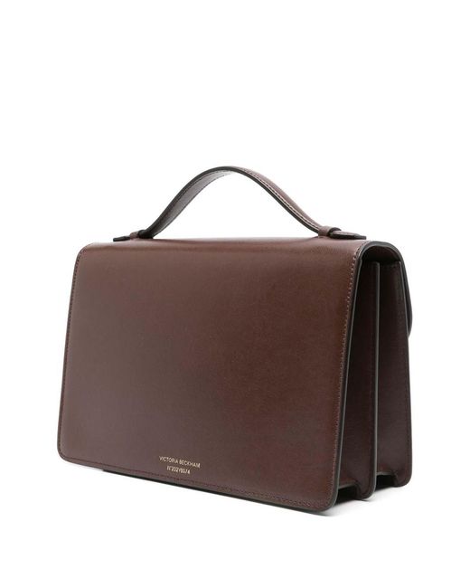 Victoria Beckham Brown Dorian Leather Shoulder Bag