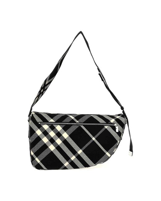 Burberry Black Shield Messenger Bag for men