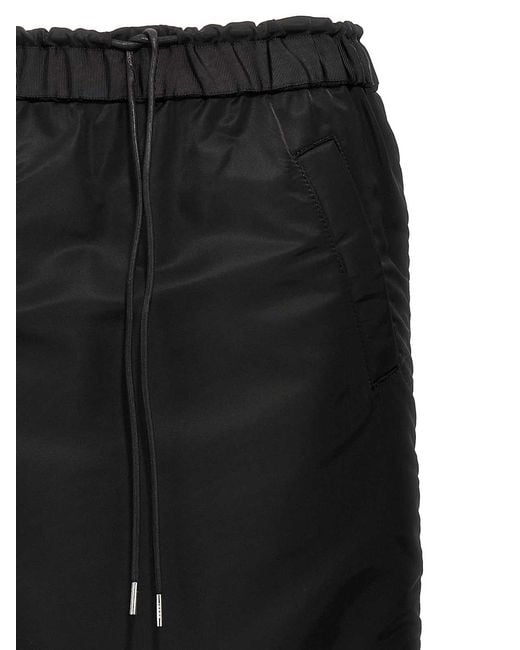 Sacai Black Cargo Skirt