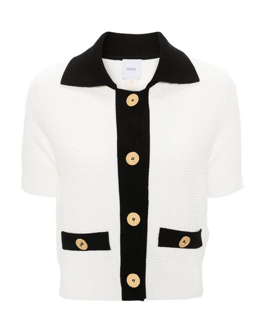 Patou Black Cardigan With Pockets